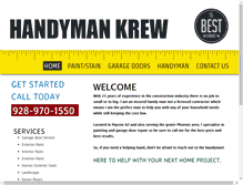 Tablet Screenshot of handymankrew.com